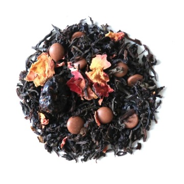 Najlepsza liściasta herbata czarna MIŁOŚĆ czekoladki kwiat róży wiśnia 120g