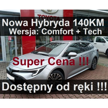 Toyota Corolla - Nowa Hybryda 140KM 1,8 Pakiet Tech Comfort Kamera Dostępny  - 1434zł