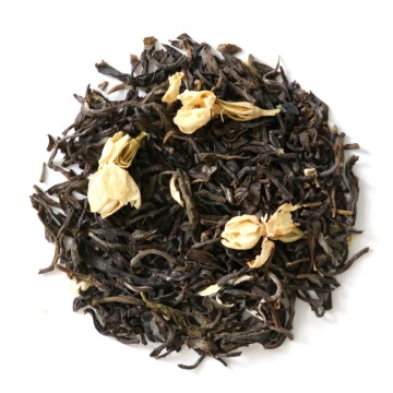 Najlepsza liściasta herbata zielona sypana mieszanka PIĘKNO kwiat jaśminu 120g