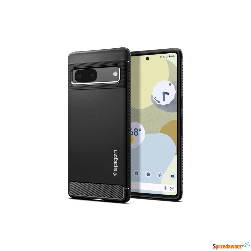 Etui Spigen Rugged Armor do Pixel 7, czarne - Etui na telefon - Zamość