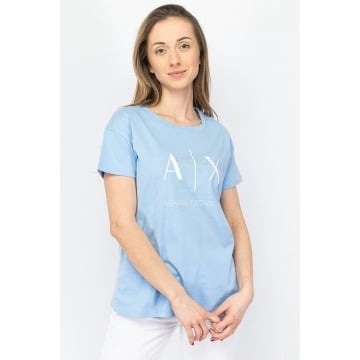 
T-shirt damski Armani Exchange 3DYT36 YJ3RZ 15DD błękitny
