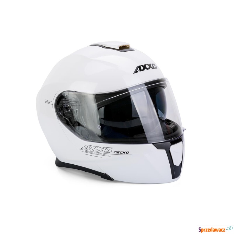 Kask AXXIS FU403SV GECKO SV A0 biały XL /p-sz... - Kaski motocyklowe - Lublin