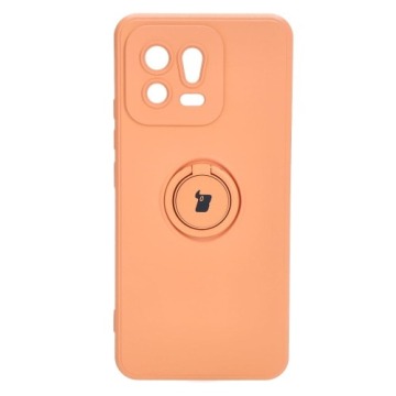 Etui Bizon Case Silicone Ring Sq do Xiaomi 13, pomarańczowe