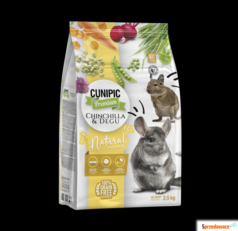 CUNIPIC premium chinchilla&degu 2,5kg - Pozostałe - Bydgoszcz