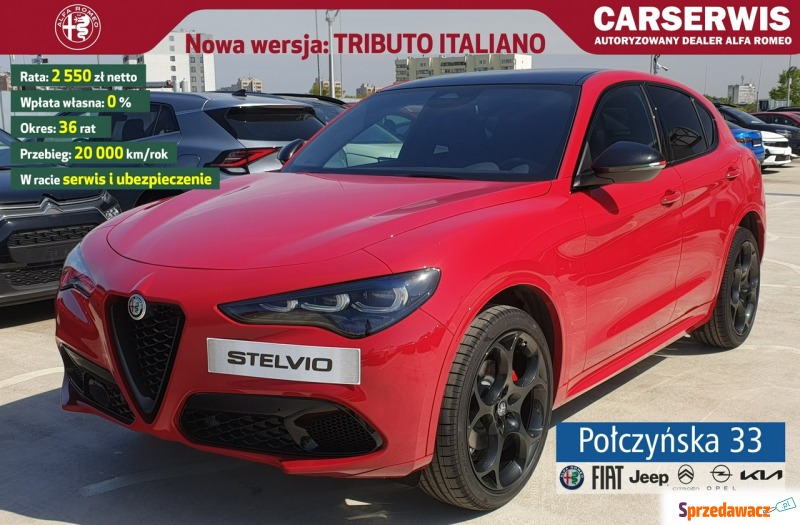 Alfa Romeo Stelvio - Tributo Italiano Q4 AT 2.0... - Samochody osobowe - Warszawa