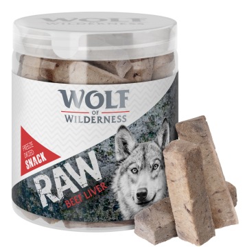 Wolf of Wilderness - RAW liofilizowane przysmaki premium - Wątroba wołowa (90 g)