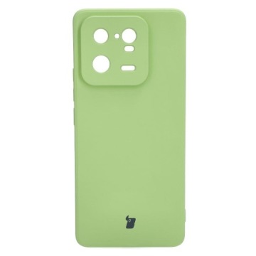 Etui Bizon Case Silicone Sq do Xiaomi 13 Pro, jasnozielone