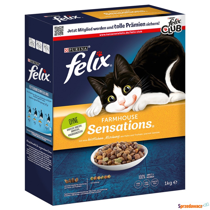 Felix Farmhouse Sensations, z kurczakiem - 8 x... - Karmy dla kotów - Nysa