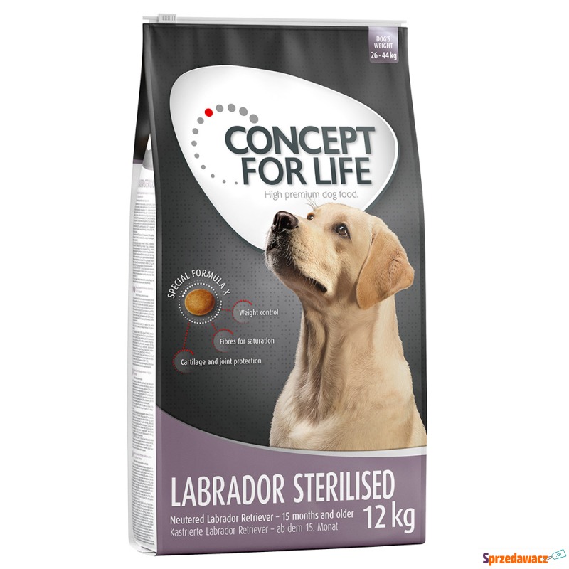 Concept for Life Labrador Sterilised  - 2 x 12... - Karmy dla psów - Dębica