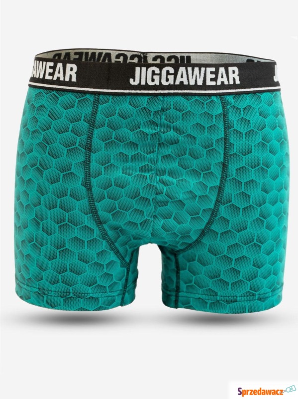 Bokserki Zielone Jigga Wear Honeycomb - Slipy, bokserki męskie - Ciechanów