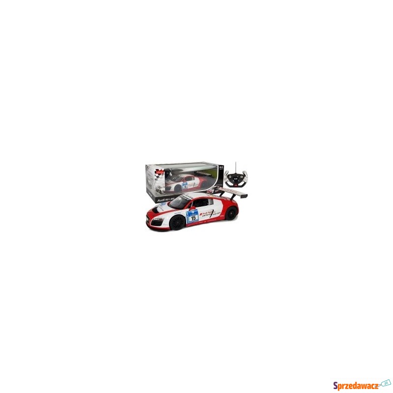  Auto R/C Audi R8 LMS Rastar 1:14 biało-czerwone... - Samochodziki, samoloty,... - Oława