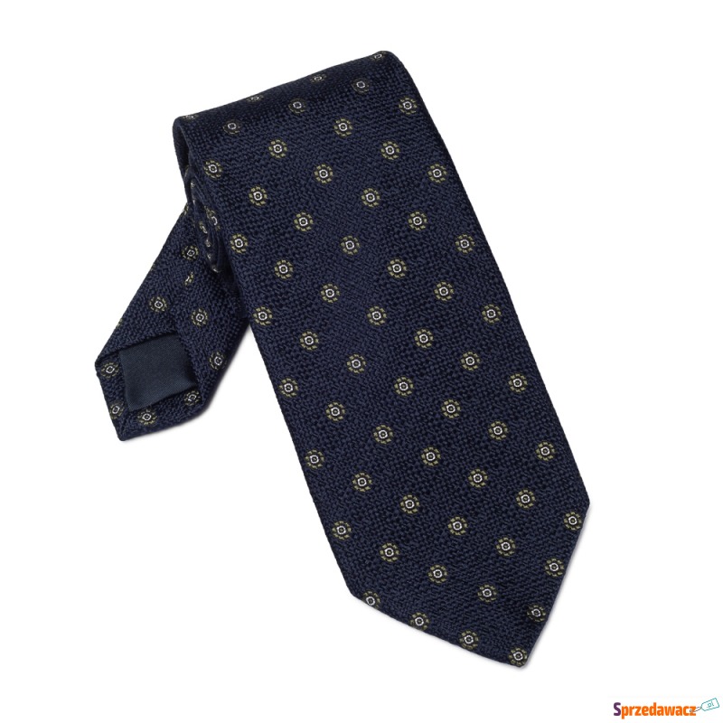 Elegancki granatowy krawat Bigi...