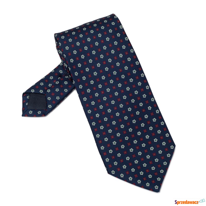 Elegancki granatowy krawat Bigi...
