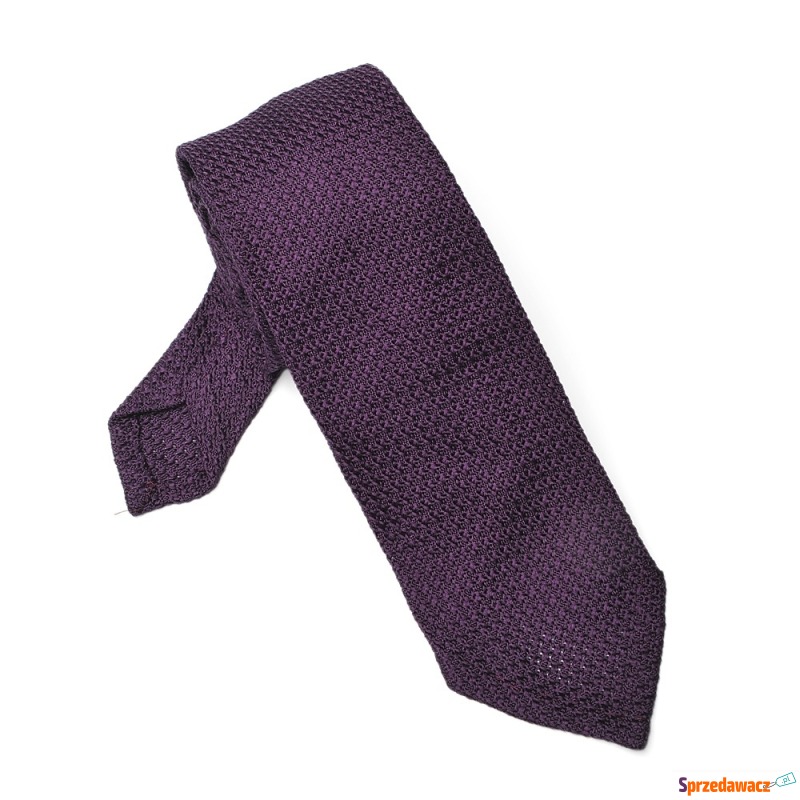 Elegancki fioletowy krawat z g...