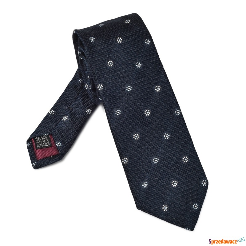 Elegancki granatowy krawat VAN...