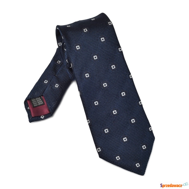 Elegancki granatowy krawat VAN...