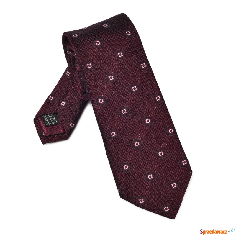 Elegancki bordowy krawat VAN THORN...