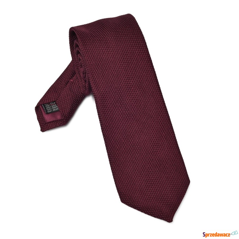Elegancki bordowy krawat VAN THORN...