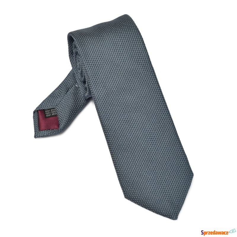 Elegancki szaro-niebieski krawat...