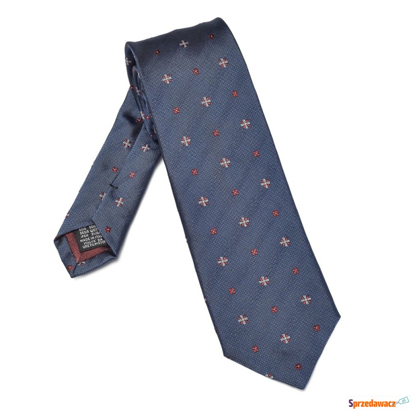 Elegancki granatowy krawat VAN...