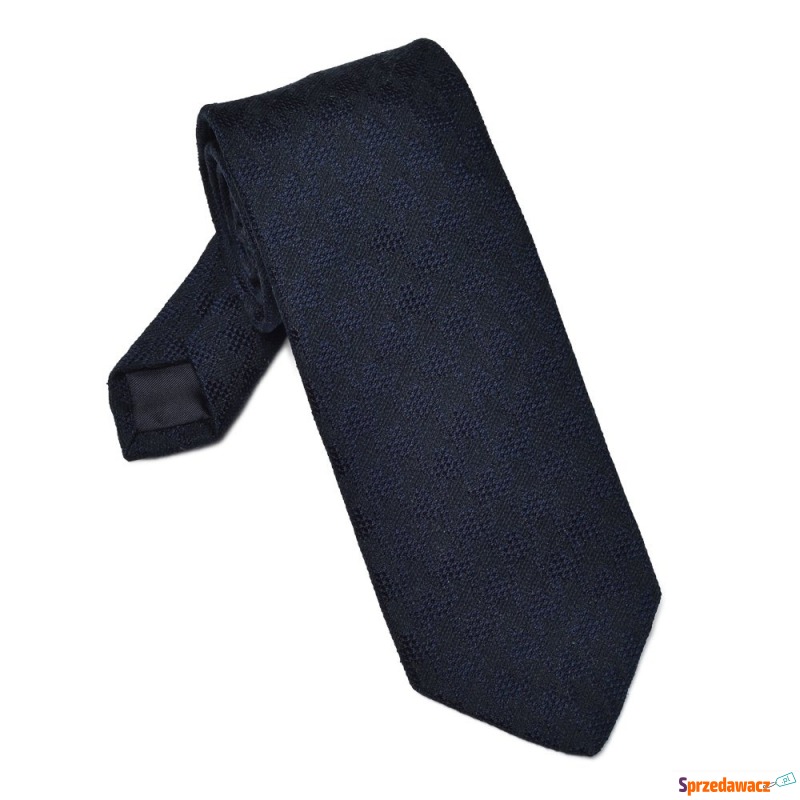 Elegancki granatowy krawat Bigi...