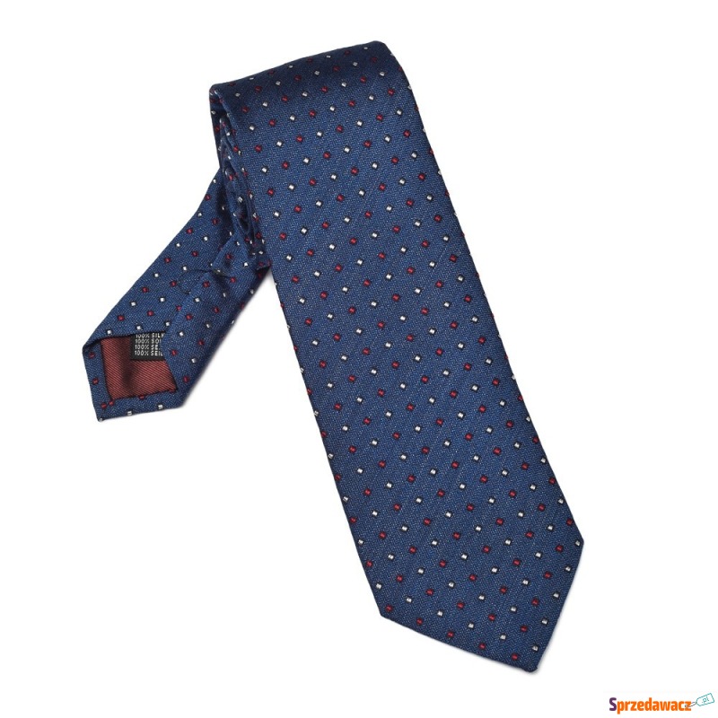Elegancki granatowy krawat VAN...