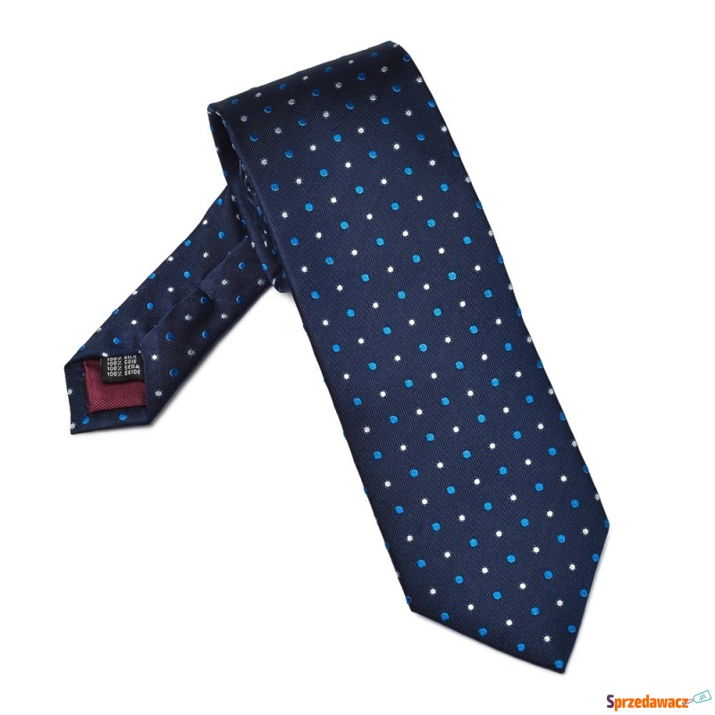 Elegancki granatowy krawat VAN...