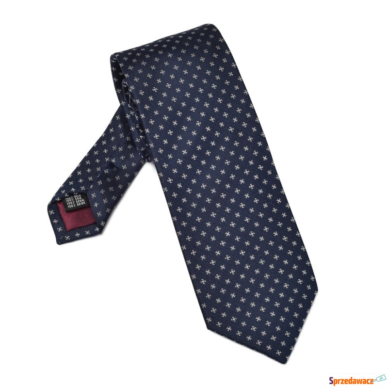 Elegancki granatowy krawat VAN...