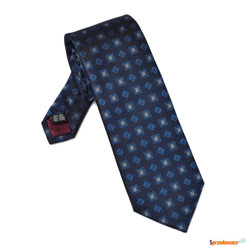 Elegancki granatowy krawat VAN...