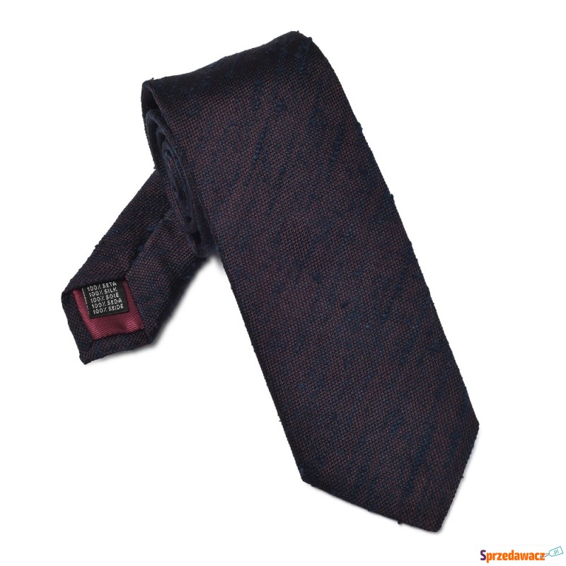 Elegancki bordowo czarny krawat...