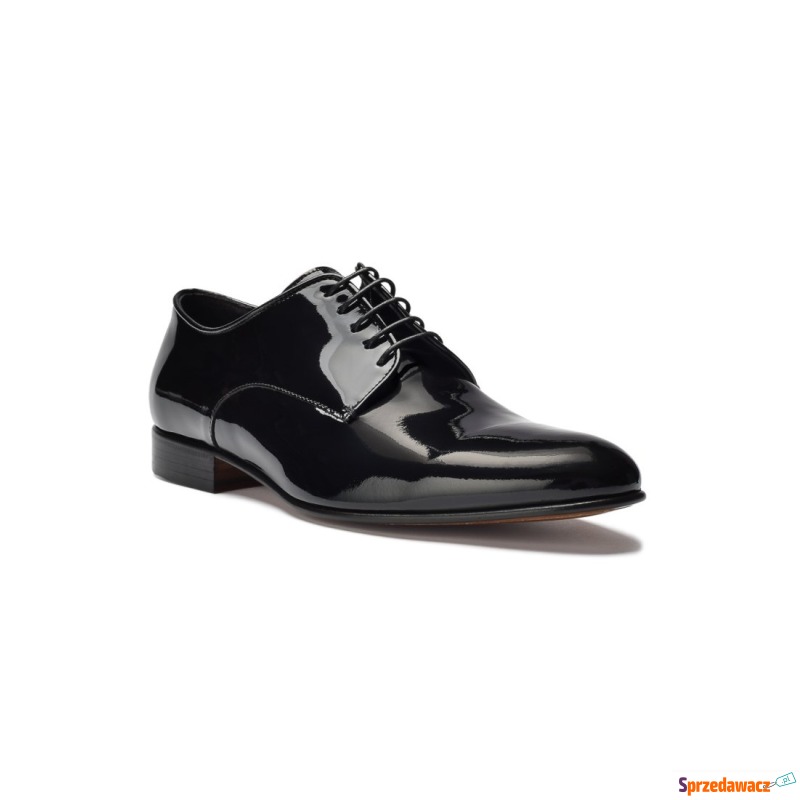 Eleganckie czarne skórzane buty...