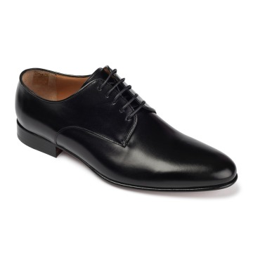 Czarne skórzane buty typu derby VAN THORN  41
