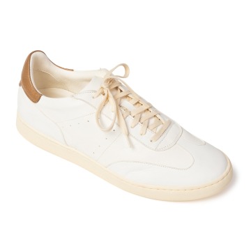 Sneakersy białe ze skory jelenia VAN THORN 45
