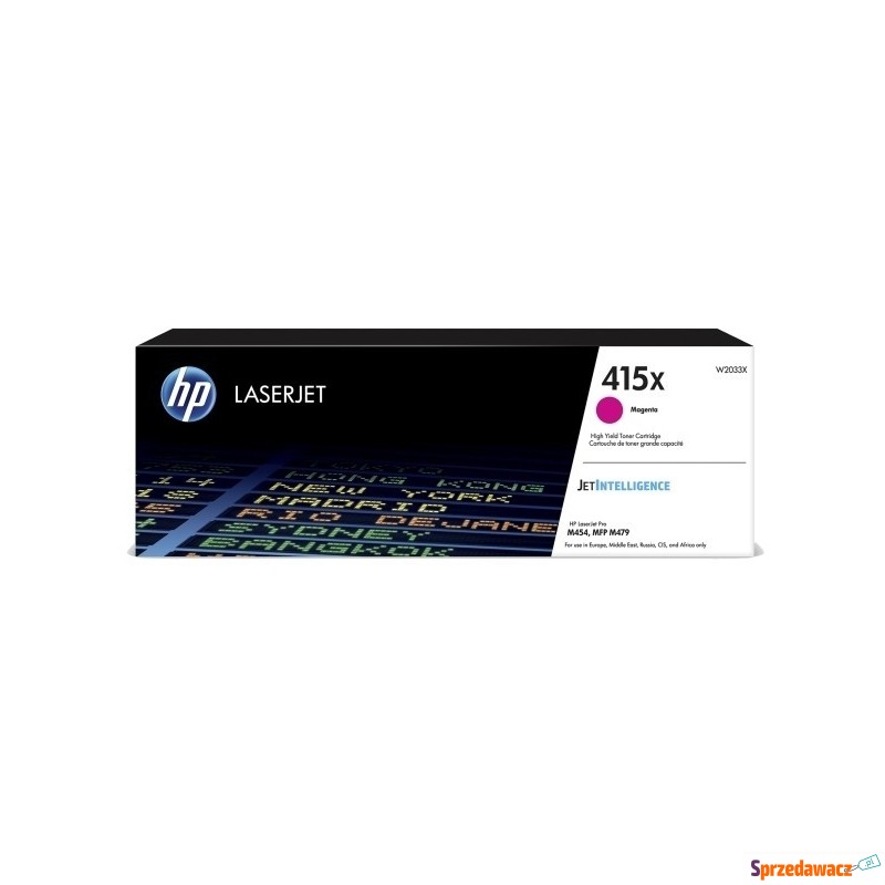 Oryginalny toner HP 415X XL purpurowy (W2033X) - Tusze, tonery - Olsztyn