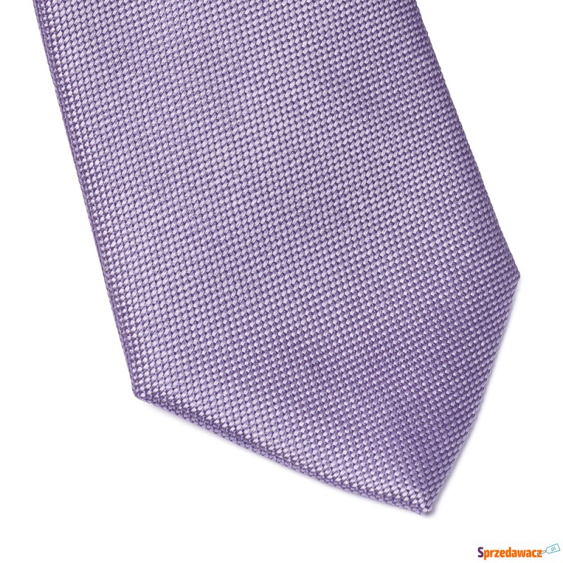  Krawat jedwabny VAN THORN fiolet struktura - Krawaty, muszki - Police