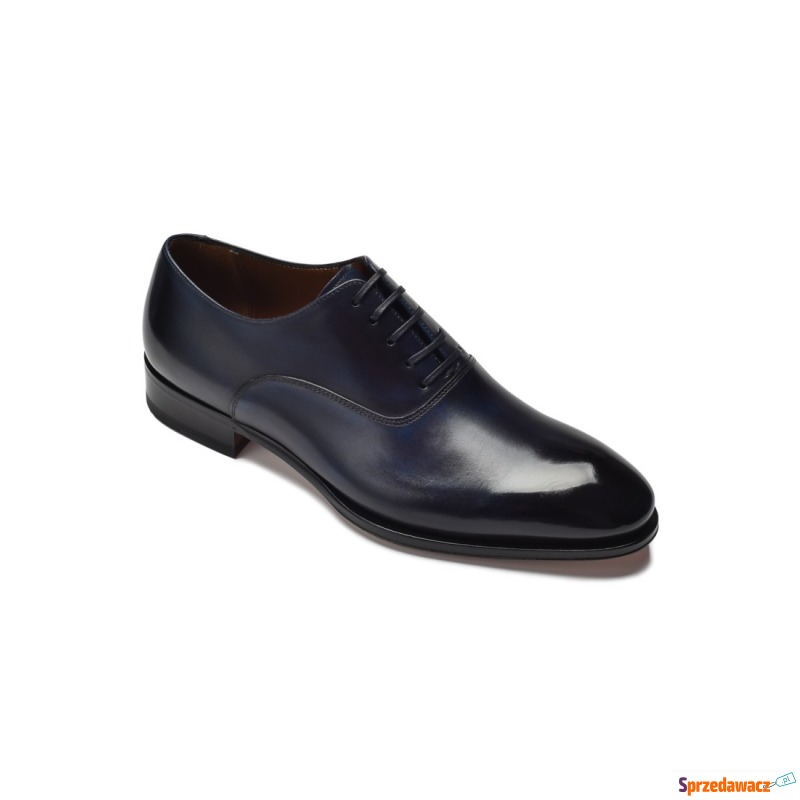 Eleganckie granatowe buty typu oxford Arbiter... - Półbuty męskie - Krupniki