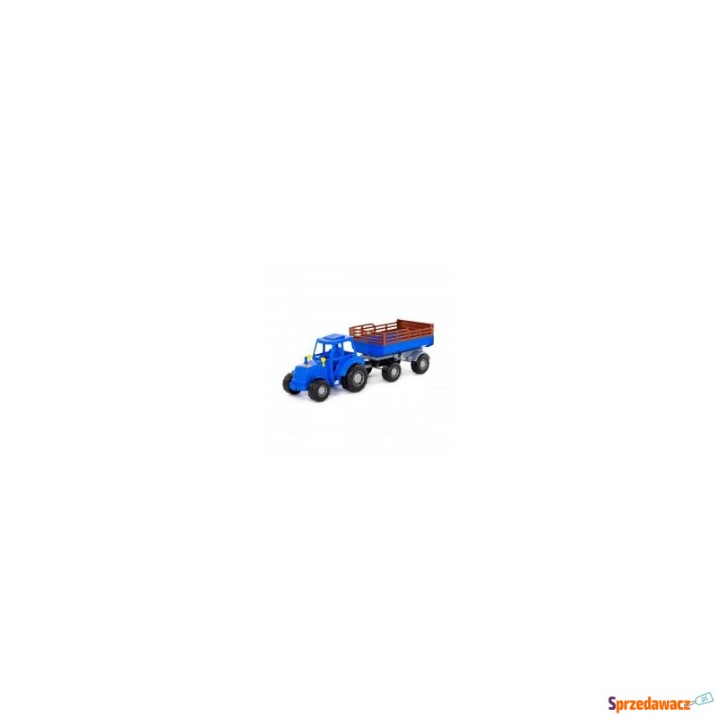  Traktor "Majster" niebieski z przy... - Samochodziki, samoloty,... - Kędzierzyn-Koźle