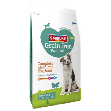 Smølke karma dla psów dorosłych bez zbóż - Podwójne opakowanie: 2 x 12 kg