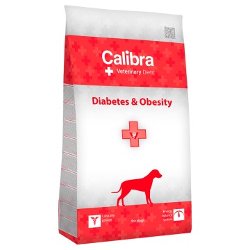 Calibra Veterinary Diet Dog Diabetes & Obesity, drób - 12 kg