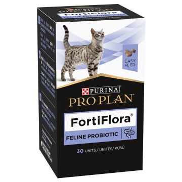 Purina Pro Plan Fortiflora Feline Probiotic, kostki do żucia - 2 x 15 g (2 x 30 szt.)