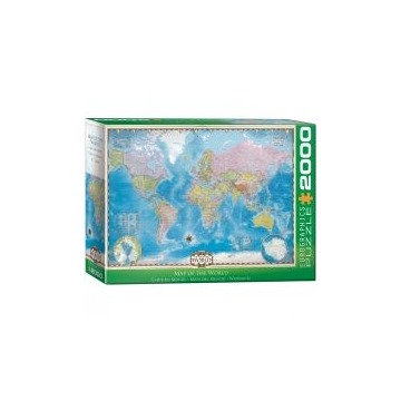  Puzzle 2000 el. Map of the World Eurographics