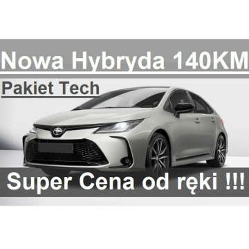 Toyota Corolla - Nowa Hybryda 140KM 1,8 Pakiet Tech Comfort Kamera Dostępny  - 1329zł