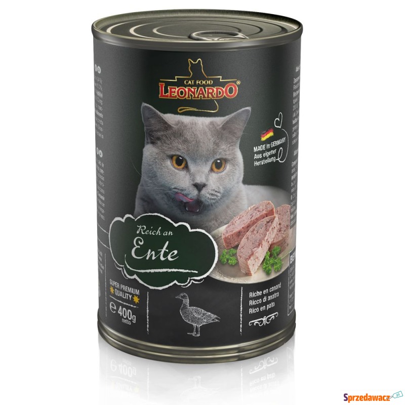 Megapakiet Leonardo All Meat, 24 x 400 g - Kaczka - Karmy dla kotów - Kielce