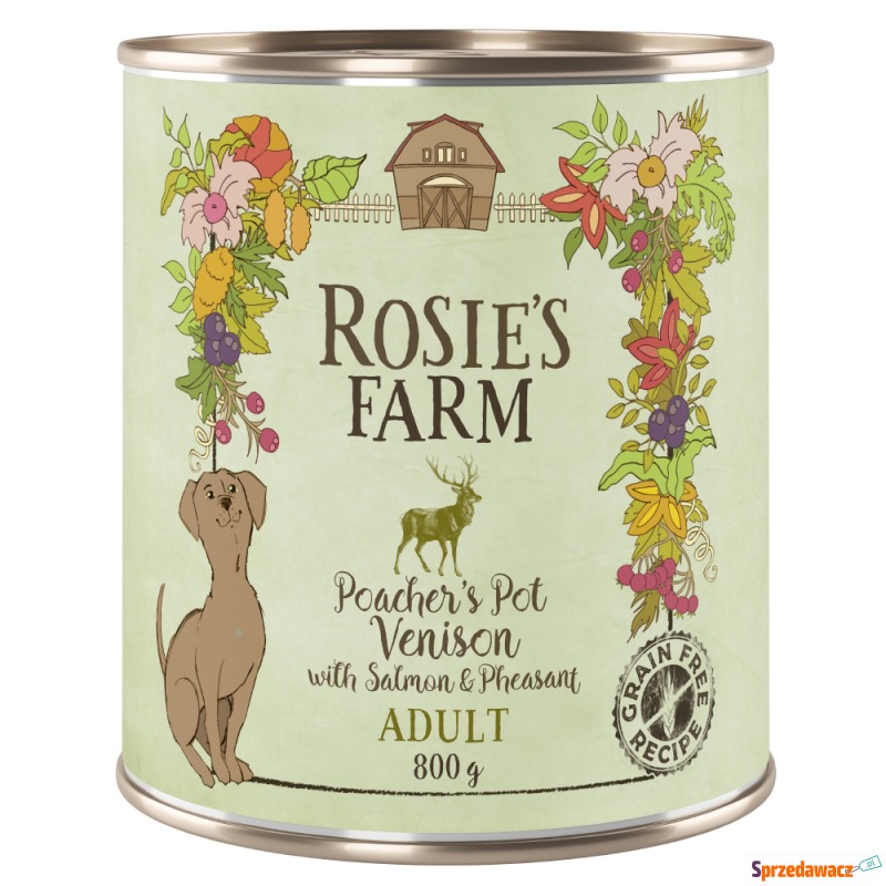 Pakiet Rosie's Farm Adult, 12 x 800 g  - Dziczyzna... - Karmy dla psów - Słupsk