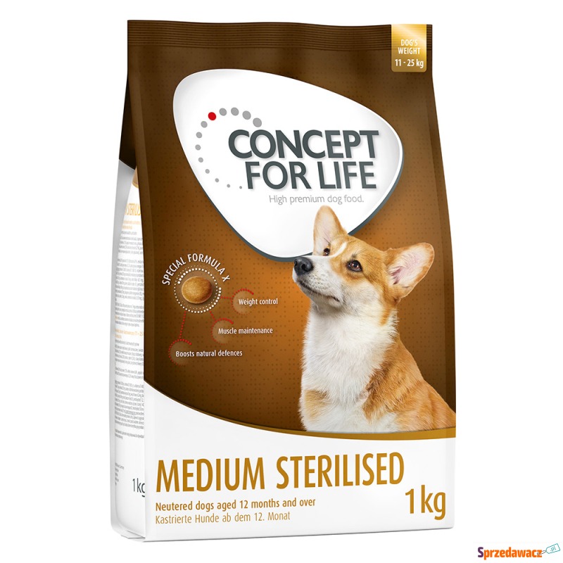 Concept for Life, sucha karma dla psa, 4 kg w... - Karmy dla psów - Legnica