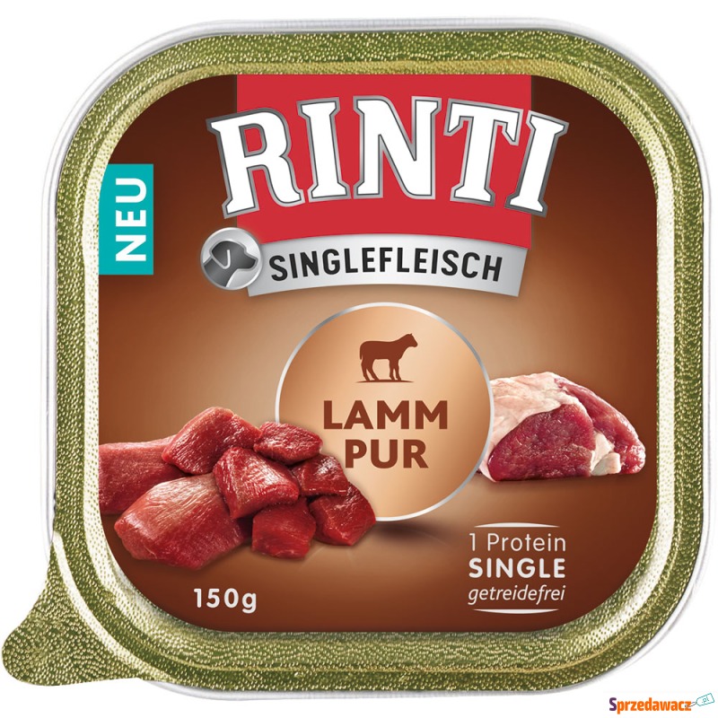 RINTI Singlefleisch, 10 x 150 g - Czyste mięso... - Karmy dla psów - Jelenia Góra
