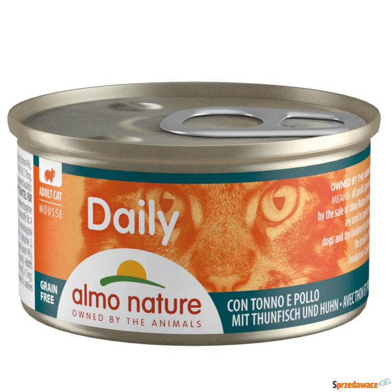 Almo Nature Daily Menu, 6 x 85 g - Mus z tuńc... - Karmy dla kotów - Bielsko-Biała