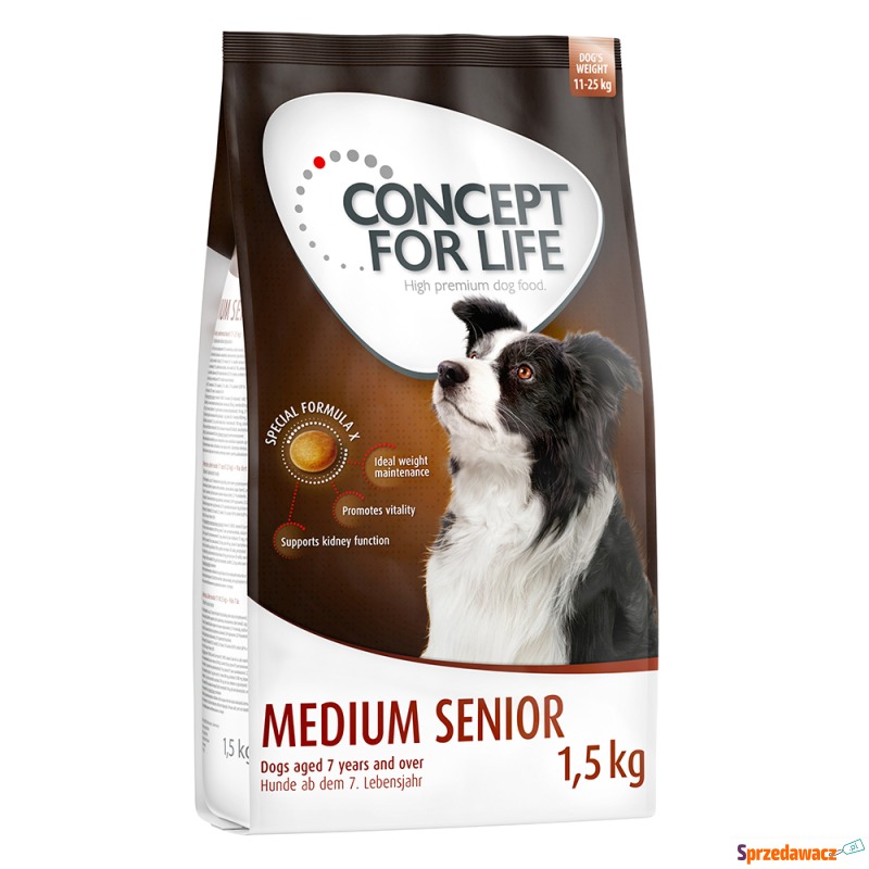 Concept for Life Medium Senior - 4 x 1,5 kg - Karmy dla psów - Zielona Góra