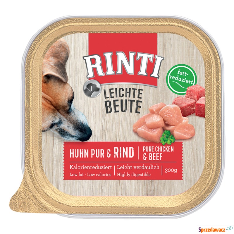 RINTI Leichte Beute, 9 x 300 g - Kurczak i wołowina - Karmy dla psów - Bytom