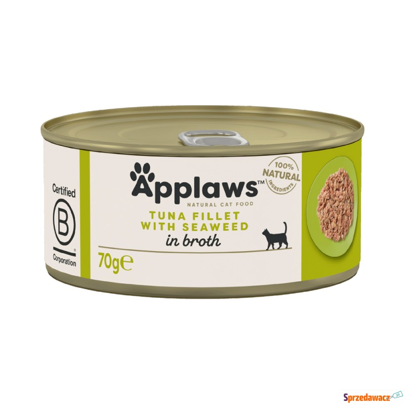 Megapakiet Applaws w bulionie, 24 x 70 g - Filet... - Karmy dla kotów - Elbląg